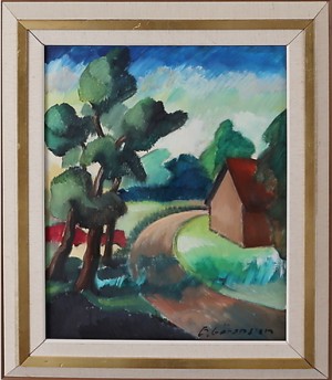 Landskapsmotiv by Bror GÖRANSSON - auction artwork with signature