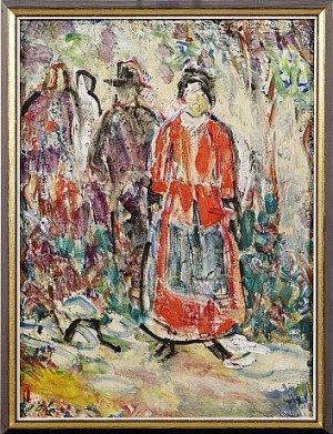 Figurscen by Eduard OLE - auction artwork with signature