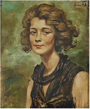 Kvinnoporträtt by Roman KRAMSZTYK - auction artwork with signature