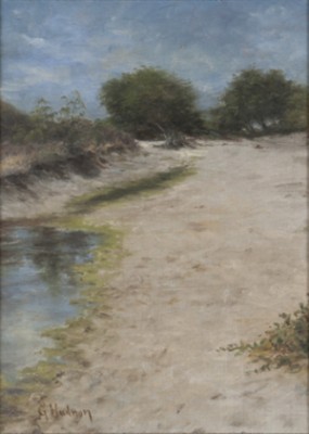 Russian River Scene On Sand Bar #1w by Grace Carpenter HUDSON
