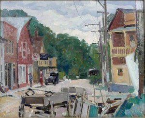 Wisconsin Village by Gustave MOELLER - auction artwork with signature