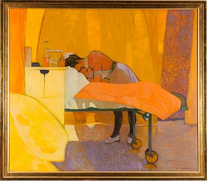The Night Watch by Gordon Stewart CAMERON - auction artwork with signature