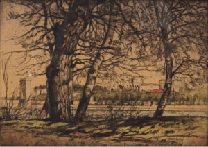 Le Rhône à Avignon by Armand COUSSENS - auction artwork with signature
