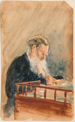 Portrait Of Leo Tolstoi by Ilya Efimovich REPIN