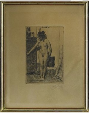 Vid Kakelugnen by Anders ZORN