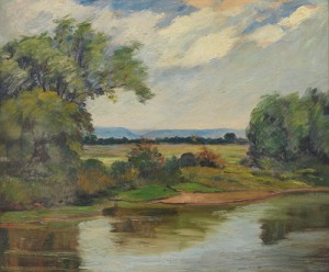 Landscape With Stream by Florence Weston ARNOLD - auction artwork with signature