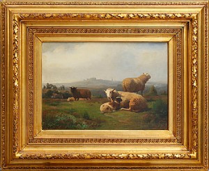 Landskap Med Boskap. by Henri LOT