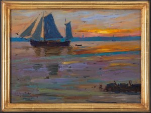 Seascape by Reinhard W. HEINEMANN - auction artwork with signature
