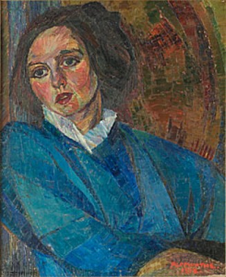 Flickhuvud Och Blå Blus by Alf MUNTHE