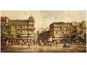 Berlin Unter Den Linden Ecke Friedrichstrasse by Horst MIESLER - auction artwork with signature
