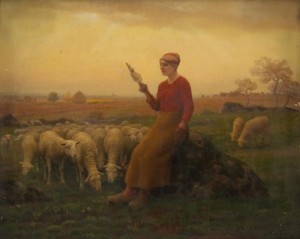 Shepherdess by Aimé PERRET