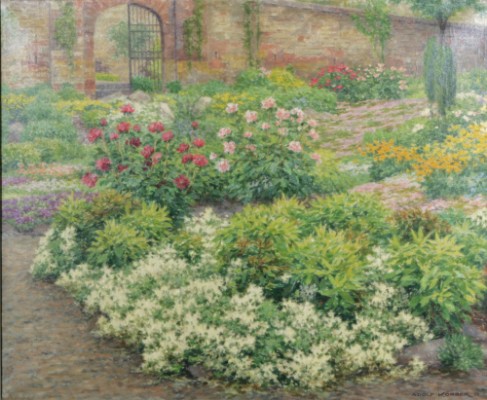 Blommande Trädgård by Adolf KÖRBER - auction artwork with signature