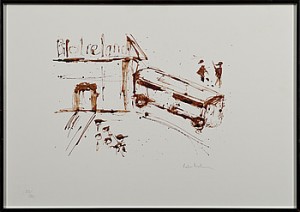 Pappret Märkt Blood Works by Peter DOHERTY - auction artwork with signature