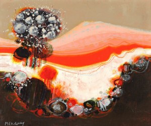 Les Collines Roses by Frédéric François MENGUY - auction artwork with signature