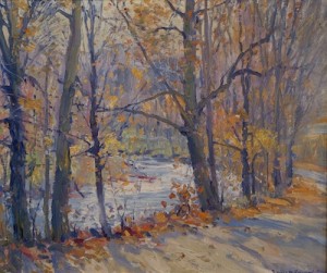 Sunlit Forest Stream by Emile Albert GRUPPE