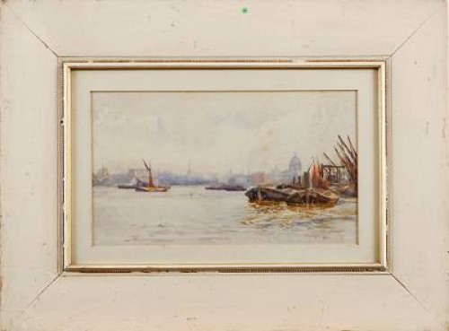 , Motiv Från Themsen by Cm NEWMAN - auction artwork with signature