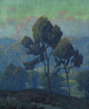 ''nocturne'', Eucalyptus In A Landscape by Maurice BRAUN