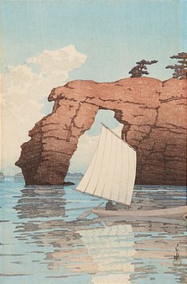 Zaimoku Vid Matsushima, Watanabe by Hasui KAWASE