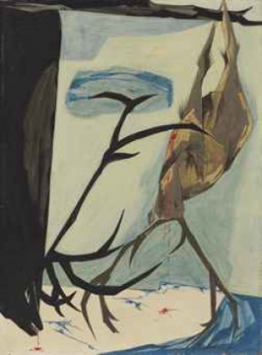 Trappers by Jacob LAWRENCE - auction artwork with signature