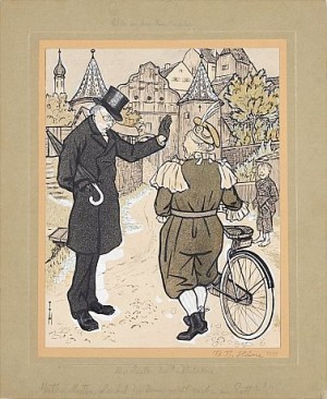 Familienleben: Mutter & Sohn by Thomas Theodor HEINE