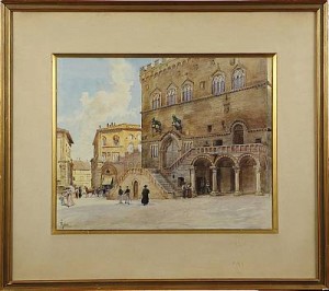 Stadsmotiv, Italien by Ellen JOLIN