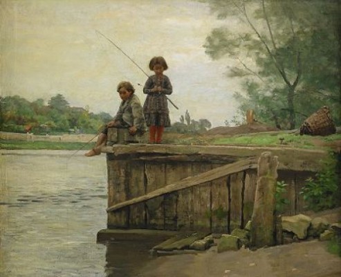 Metande Barn by Gabriel Charles DÉNEUX - auction artwork with signature