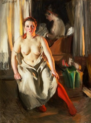 Röd Strumpa by Anders ZORN