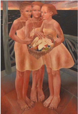 Three Girls by Dennis GEDEN