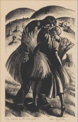 Lovers In The Wheatfield by Clare Veronica Hope LEIGHTON - auction artwork with signature