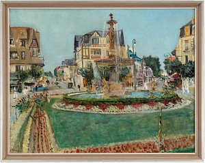 La Fountain A Houlgate by Lucien ADRION