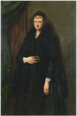 Kvinna I änkedok by Alessandro ALLORI - auction artwork with signature