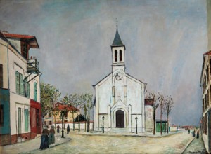 Die Kirche Von Villetaneuse (seine-saint-denis) by Maurice UTRILLO