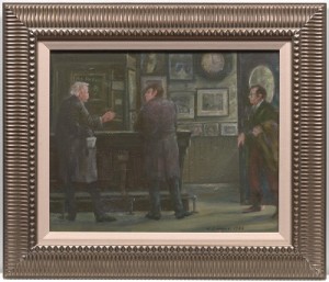 Stressing A Point At Mcsorley's by Clyde SINGER