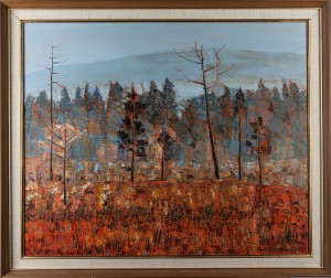 Ruskalandskap Från Lappland by Heli OJANPERÄ - auction artwork with signature