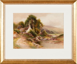 Landskap Med Stuga by Harry James STICKS - auction artwork with signature