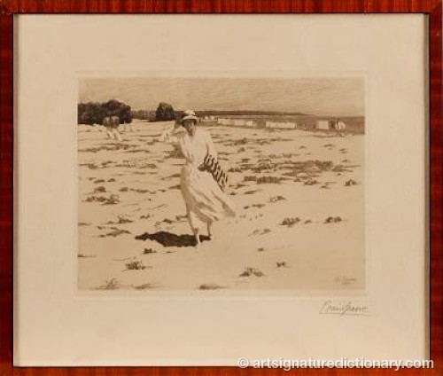 En Solig Strand by Louis SPARRE