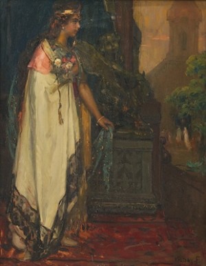 Young Queen by Ferenc KRUTSAY - auction artwork with signature