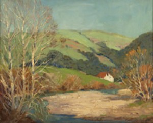 Creek Running Through A Valley by George Demont OTIS