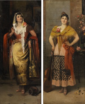 Gemäldepaar by Egisto FERRONI - auction artwork with signature