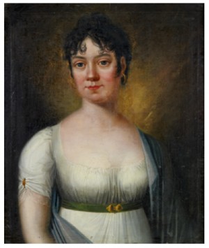 Porträtt Föreställande Fröken Másterko- Midjebild by Carl Fredrik Von BREDA