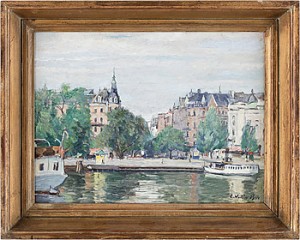 Vy över Nybroplan Från Nybroviken by Edgar WALLIN