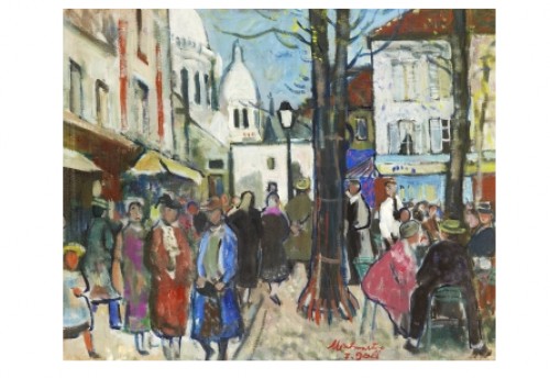 Vue De Montmartre, Place De Tertre by Francois GALL