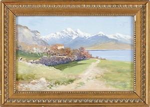 Alplandskap by Maximilian Von FICHARD - auction artwork with signature