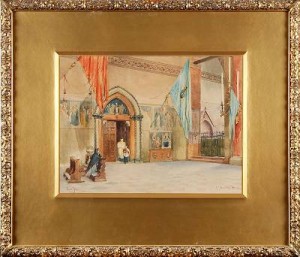 Kyrkinteriör S:ta Anastasia, Verona by Ellen JOLIN