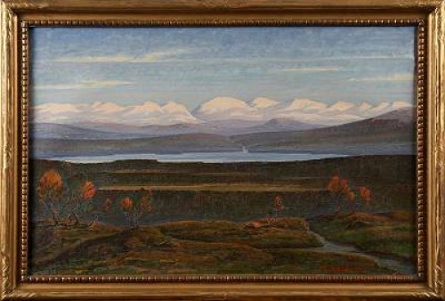 Fjällandskap by Erik KOCK - auction artwork with signature