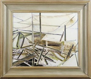 Växthusinteriör by Olof BENDZ - auction artwork with signature