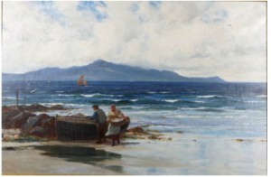 Fiskare På Strand by Richard WANE - auction artwork with signature