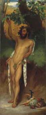 Pan 'o Thou, To Whom Broad Leaved Fig Trees Even Now Foredoom Their Ripen'd Fruitage' (keats, Endymion) by Frederick Lord LEIGHTON