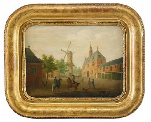 Stadsmotiv by Isaak Van HASTERT - auction artwork with signature