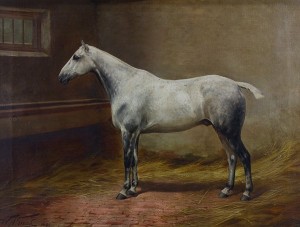 White Horse by William Henry Hamilton TROOD - auction artwork with signature